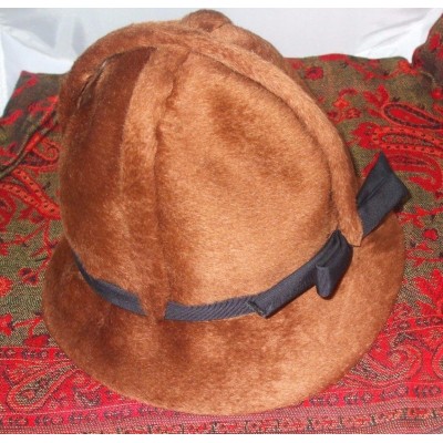 Vintage Mr. Kurt Original Brown Fur (synthetic) Hat Size 20.5" 's Hats  eb-67587642